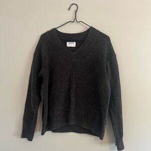 Deep Brown V-Neck Sweater
